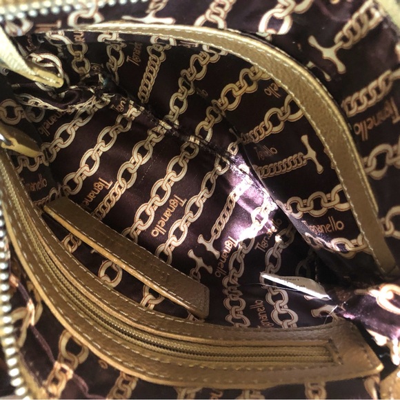 Tignanello gold pebble leather crossbody - Picture 4 of 5